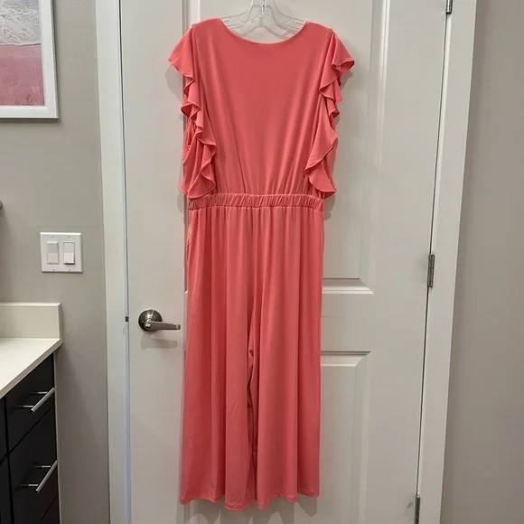 Sandra Darren Coral Jumpsuit - Picture 2 of 6